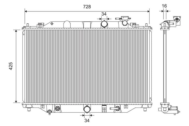 Radiator, racire motor VALEO 701392