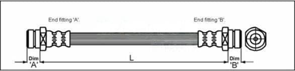 Furtun frana METZGER AUTOTEILE 4113305