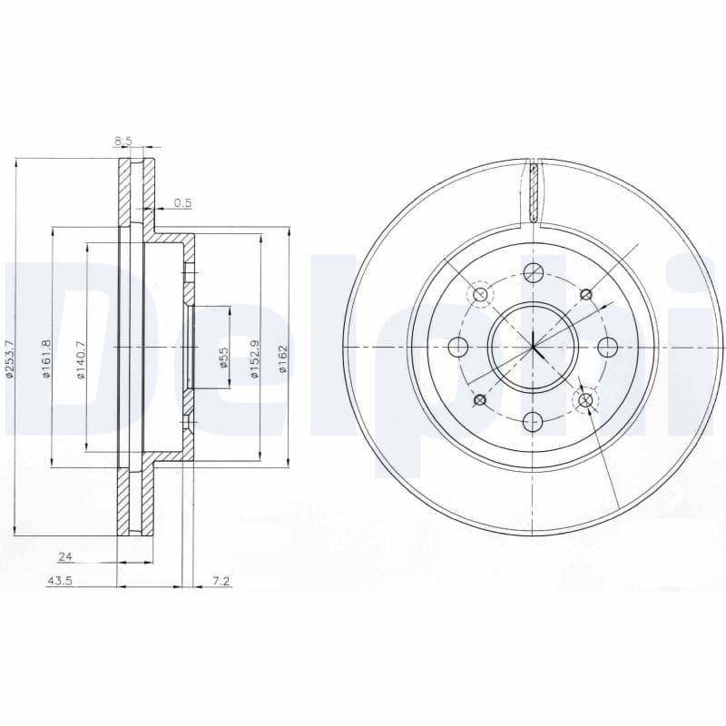 Disc frana DELPHI BG4019