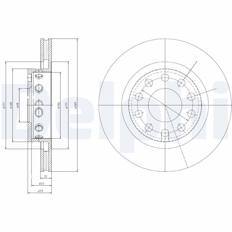 Disc frana DELPHI BG4058