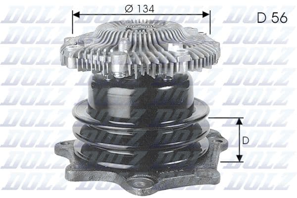 Pompă de apă, răcire motor DOLZ N144