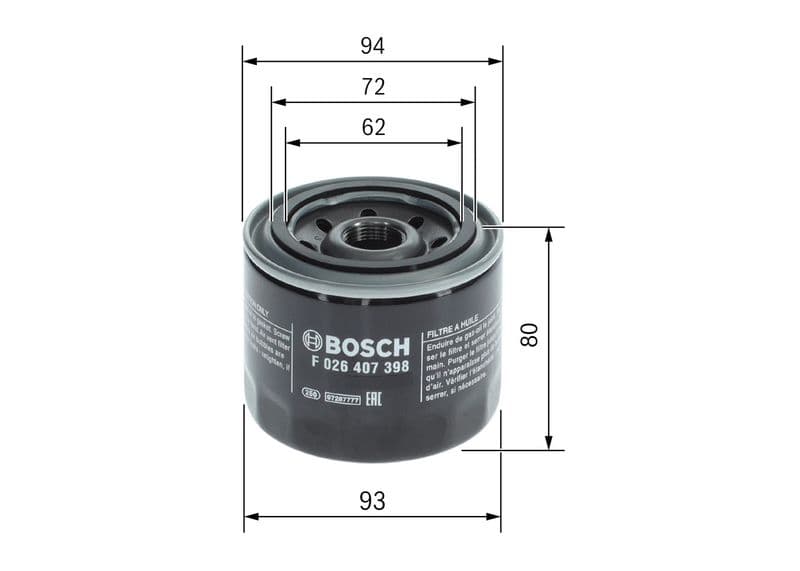 Filtru ulei BOSCH F 026 407 398