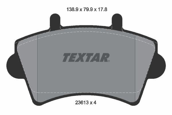 set placute frana,frana disc TEXTAR Q+ 2361301