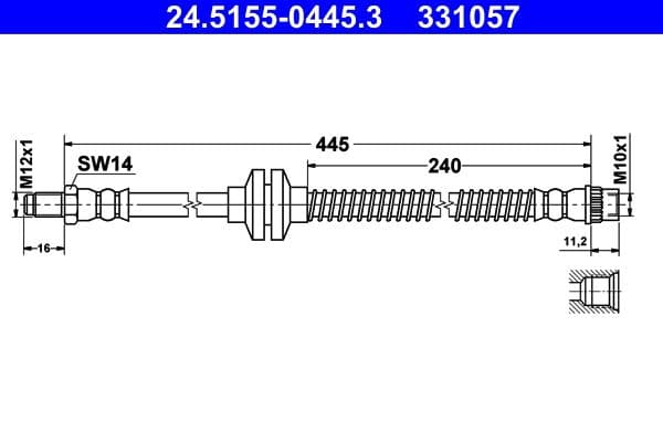 Furtun frana ATE 24.5155-0445.3