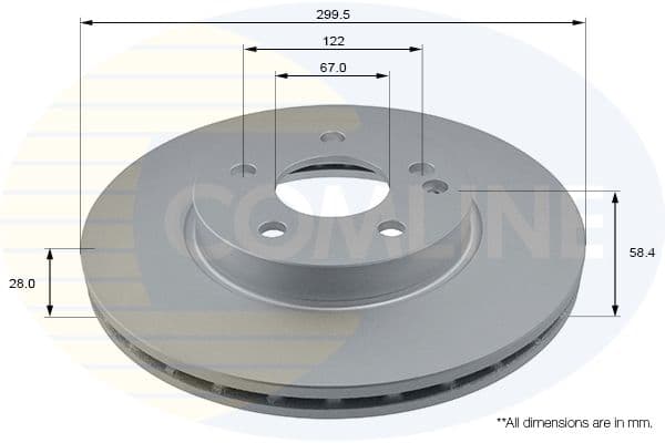 Disc frana COMLINE ADC1627V