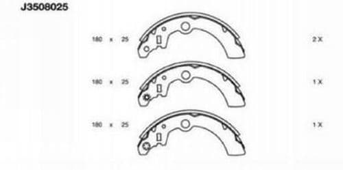 Set saboti frana NIPPARTS J3508025