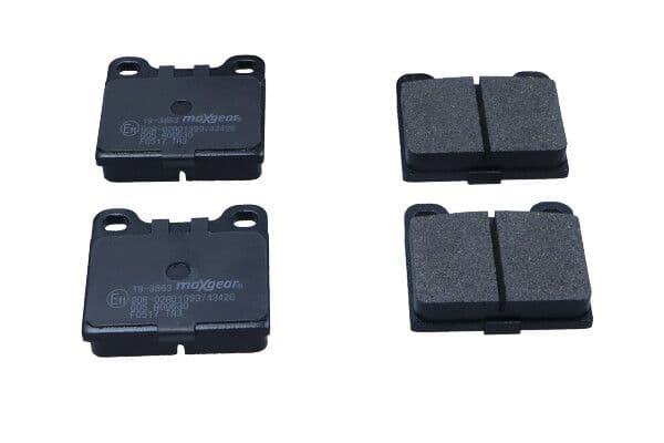 set placute frana,frana disc MAXGEAR 19-3863