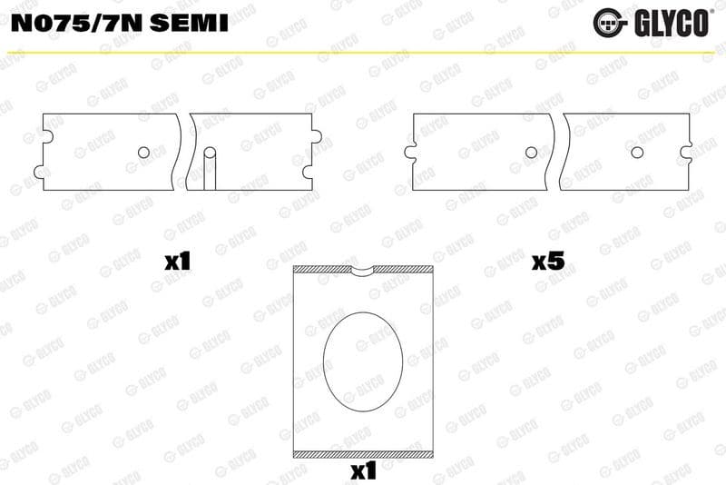 Bucsi ax cu came GLYCO N075/7N SEMI