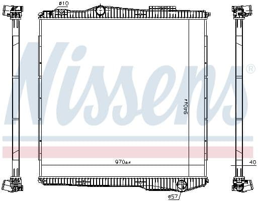 Radiator, racire motor NISSENS 672910