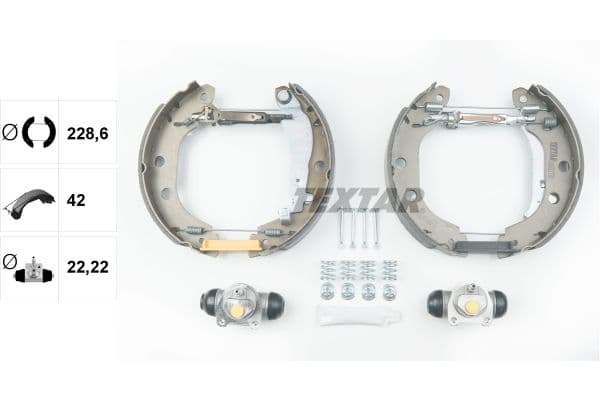 Set saboti frana TEXTAR Shoe Kit Pro 84052701