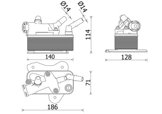 Radiator racire ulei, cutie de viteze automata MAHLE BEHR *** PREMIUM LINE *** CLC 225 000P