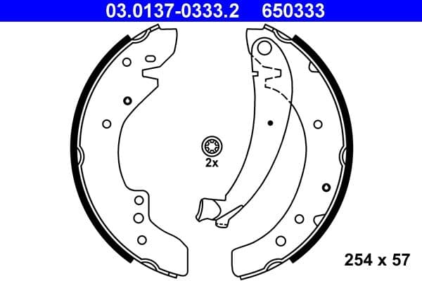 Set saboti frana ATE 03.0137-0333.2