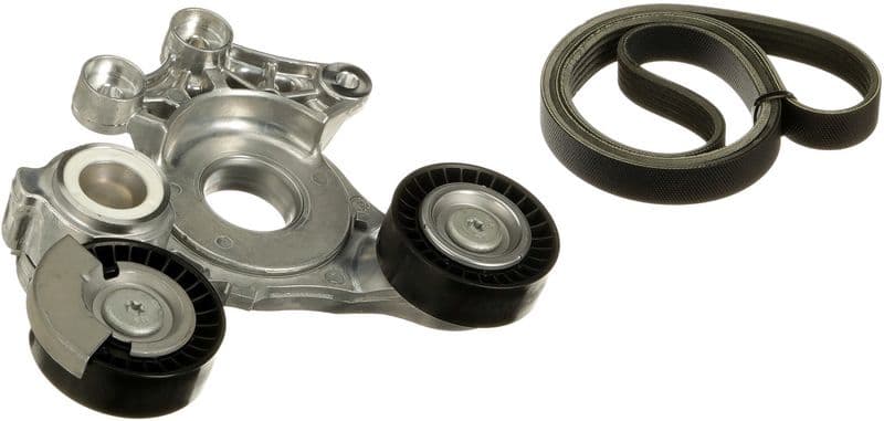 Set curea transmisie cu caneluri GATES Micro-V® E-START™ K015PK1084EST