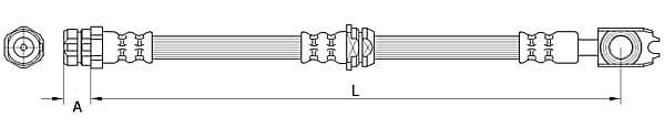 Furtun frana METZGER AUTOTEILE 4111474