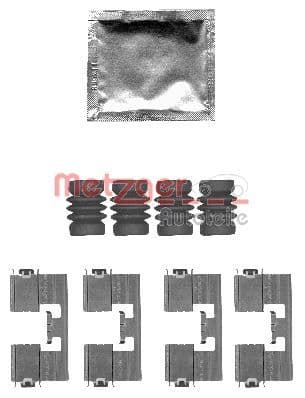 Set accesorii, placute frana METZGER AUTOTEILE 109-1818