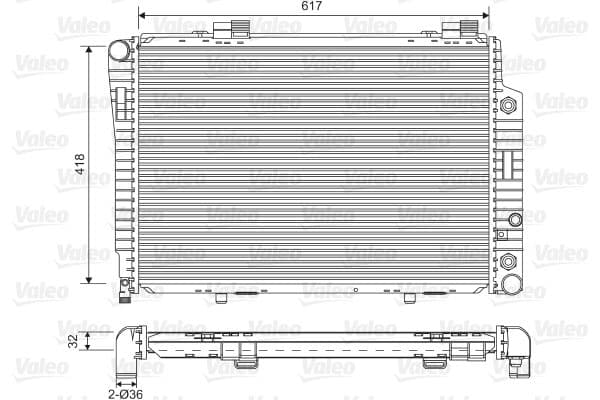 Radiator, racire motor VALEO 731805