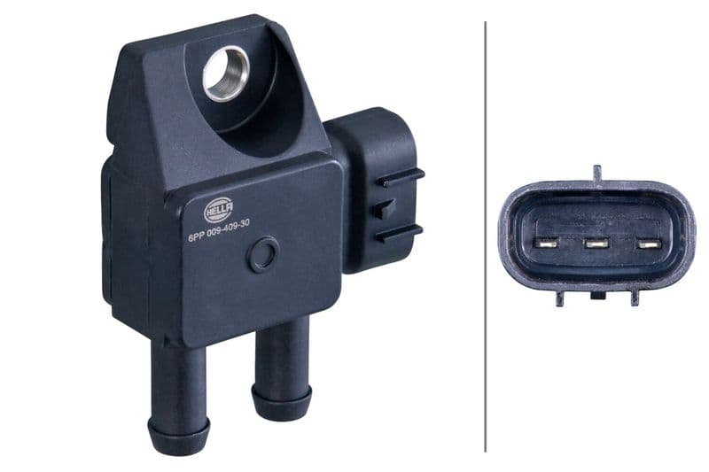 Senzor, presiune gaze evacuare HELLA 6PP 009 409-301