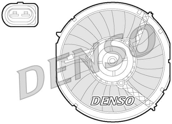 Ventilator, radiator DENSO DER02003
