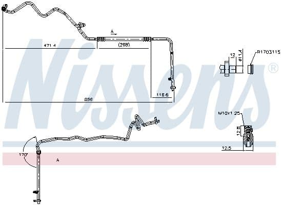 conducta inalta presiune,aer conditionat NISSENS 844832