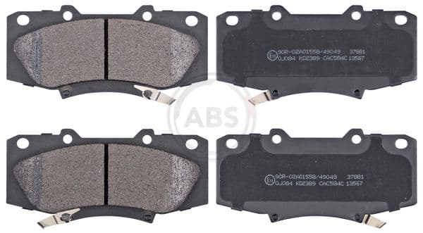 set placute frana,frana disc ABS 37881
