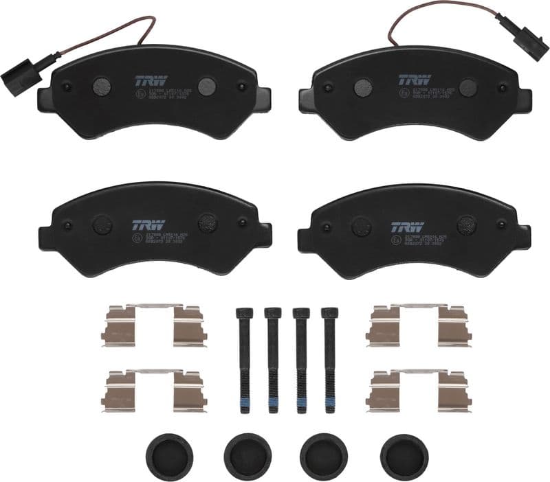 set placute frana,frana disc TRW GDB2072