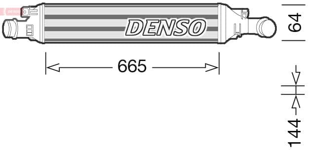 Intercooler, compresor DENSO DIT02036