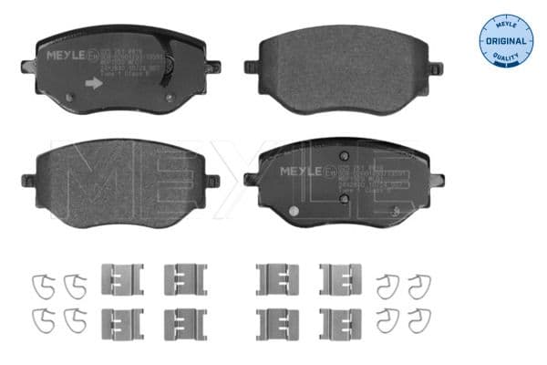 set placute frana,frana disc MEYLE -ORIGINAL: True to OE. 025 261 8818