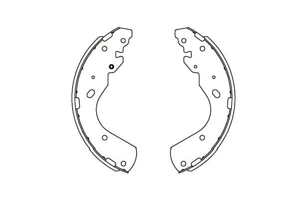 Set saboti frana KAVO PARTS KBS-5404