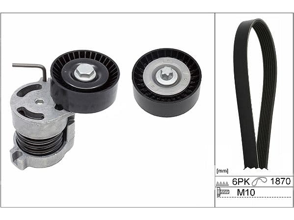 Set curea transmisie cu caneluri Schaeffler INA 529 0044 10