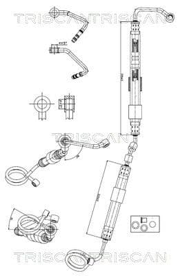 Furtun hidraulic, sistem de directie TRISCAN 8516 29065