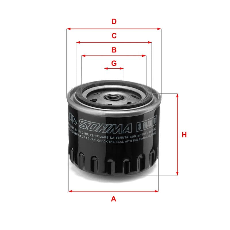 Filtru ulei SOFIMA S 6140 R