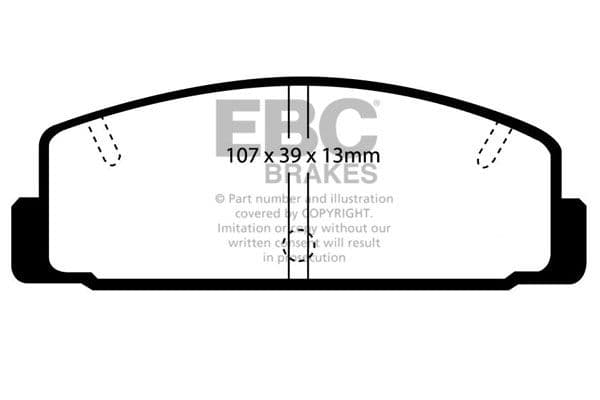 set placute frana,frana disc EBC Brakes DP4729R