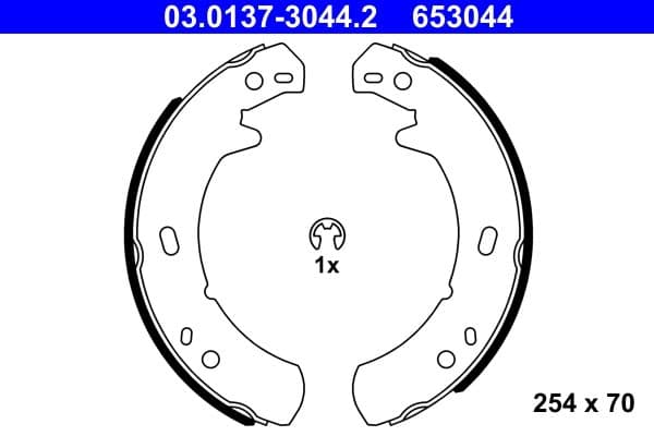 Set saboti frana, frana de mana ATE 03.0137-3044.2