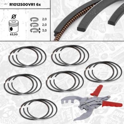 Set segmenti piston ET ENGINETEAM R1012500VR1