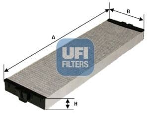 Filtru, aer habitaclu UFI 54.157.00
