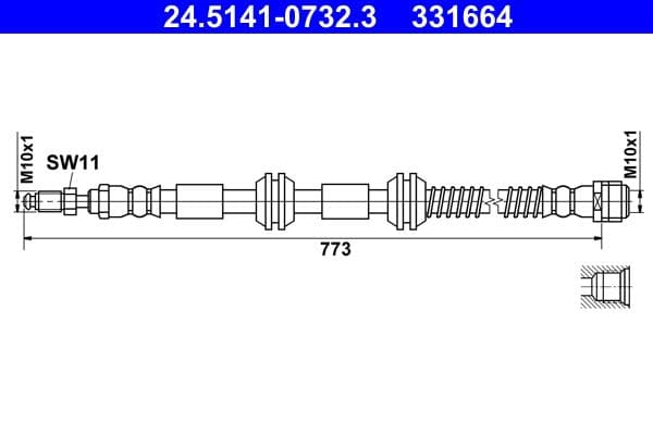 Furtun frana ATE 24.5141-0732.3