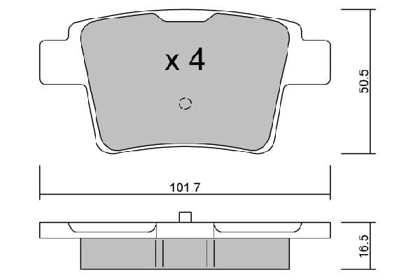 set placute frana,frana disc AISIN Premium ADVICS by BPFO-2006