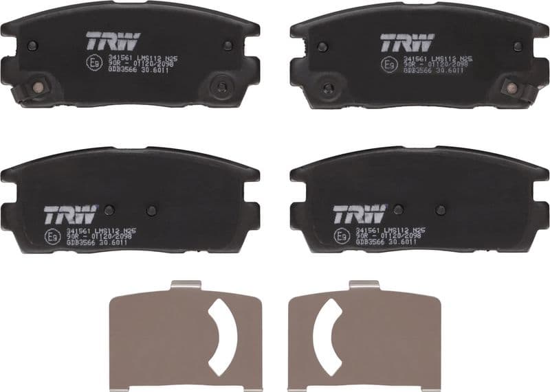 set placute frana,frana disc TRW GDB3566