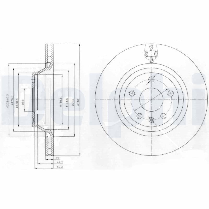 Disc frana DELPHI BG4090