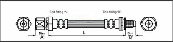 Furtun frana METZGER AUTOTEILE 4114730