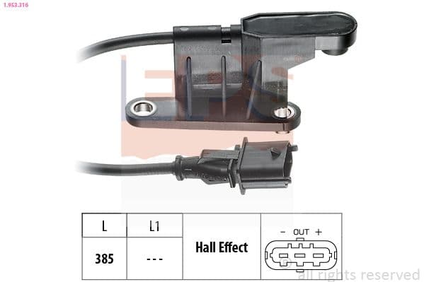 senzor,pozitie ax cu came EPS Made in Italy - OE Equivalent 1.953.316