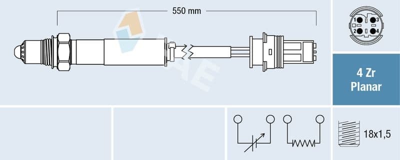 Sonda Lambda FAE 77442