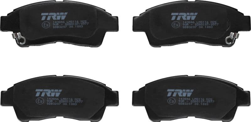 set placute frana,frana disc TRW GDB3207