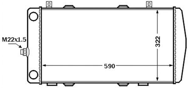 Radiator, racire motor MAHLE BEHR CR 1513 000S