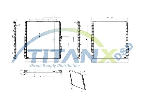 Radiator, racire motor TITANX RX149005
