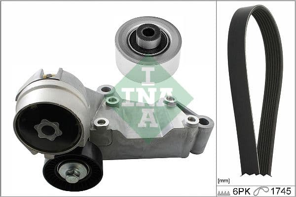 Set curea transmisie cu caneluri Schaeffler INA 529 0489 10