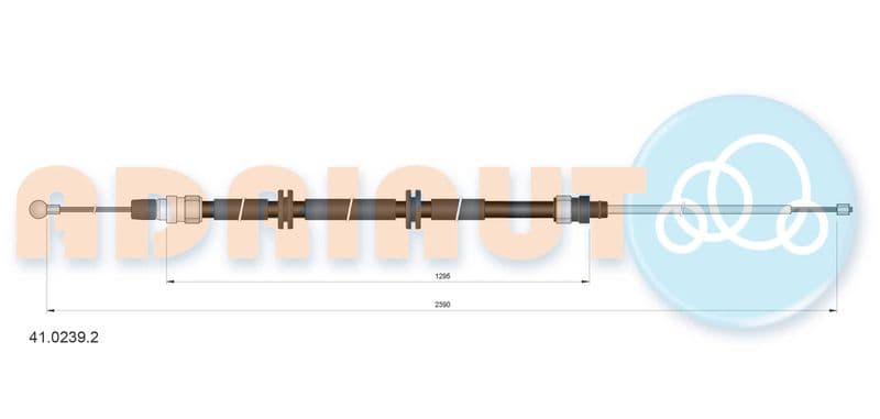 Cablu, frana de parcare ADRIAUTO 41.0239.2