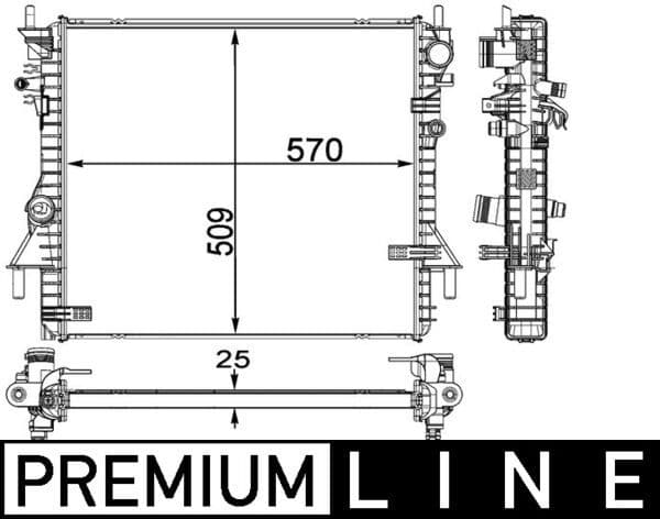 Radiator, racire motor MAHLE BEHR *** PREMIUM LINE *** CR 1937 000P