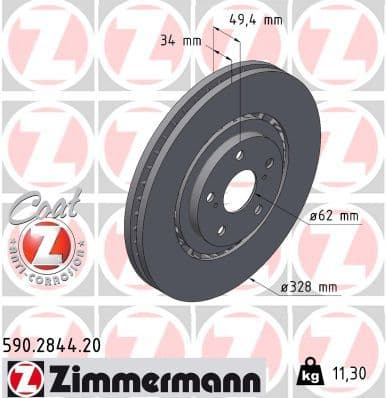 Disc frana ZIMMERMANN COAT Z 590.2844.20