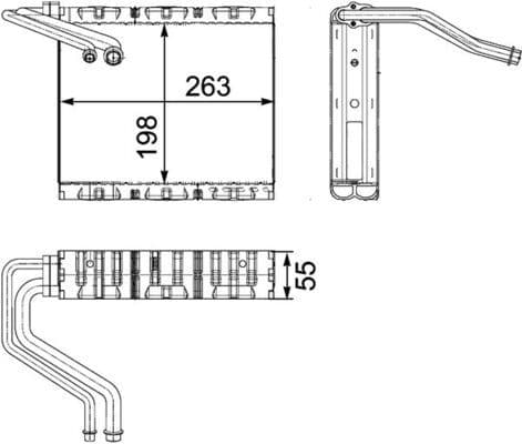 Evaporator, aer conditionat MAHLE BEHR *** PREMIUM LINE *** AE 85 000P